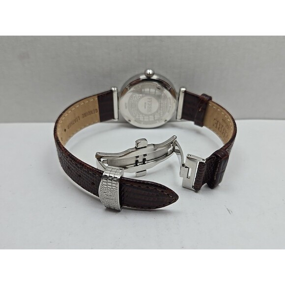 Ferre Milano 1L096 Swiss Made Womens Quartz Crystal Bezel Watch New Battery - Picture 9 of 14